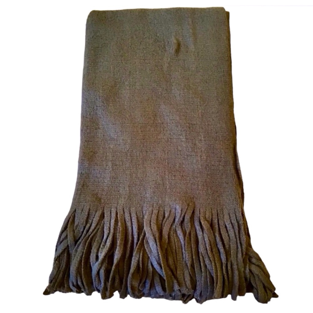 Steve Madden Super Soft Knit Brown Blanket Scarf (NWT) (Size: OSFM) - Picture 2 of 5